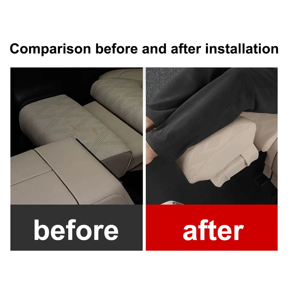 For ZEEKR 8X 2026 Rear Leg Support Height Pad Leather Material Automotive Modification Supplies Soft Support Relieves Fatigue