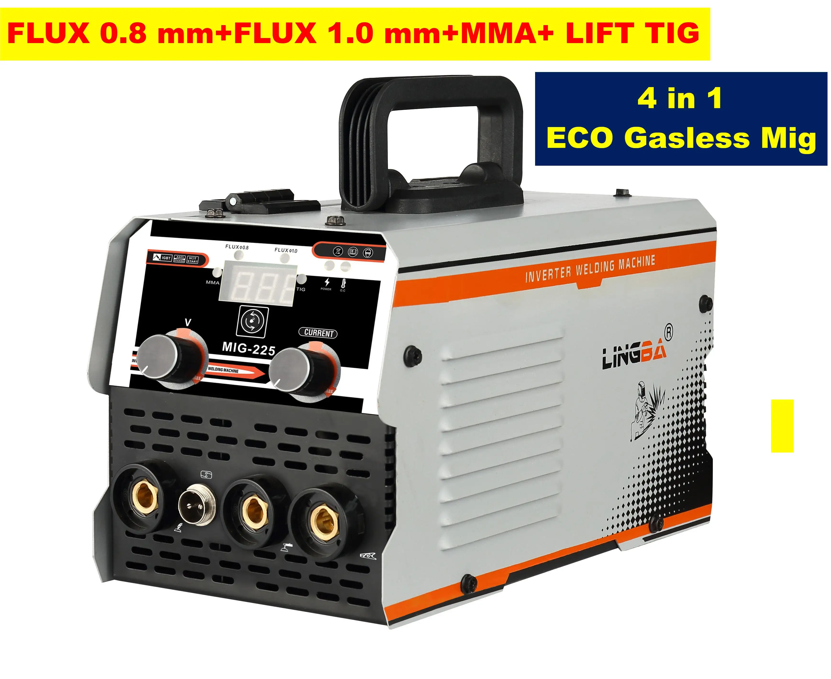 LINGBA ECO 4 in 1 MIG MMA TIG GASLESS WELDING MIG-225 Spawarka