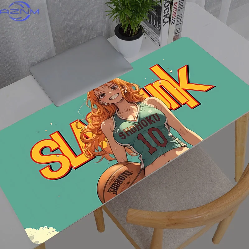 Mauspad One Piece Nami Anime Neue Kawaii Gaming-Accessoires PC Computer Tastatur Gamer Schreibtischunterlage Alfombrilla XXL Mousepad