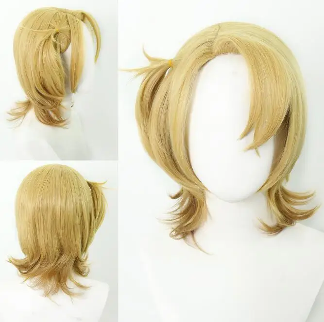 

Luca Kaneshiro Cosplay Wig Golden Heat Resistant Synthetic Hair Anime Halloween Party Wigs