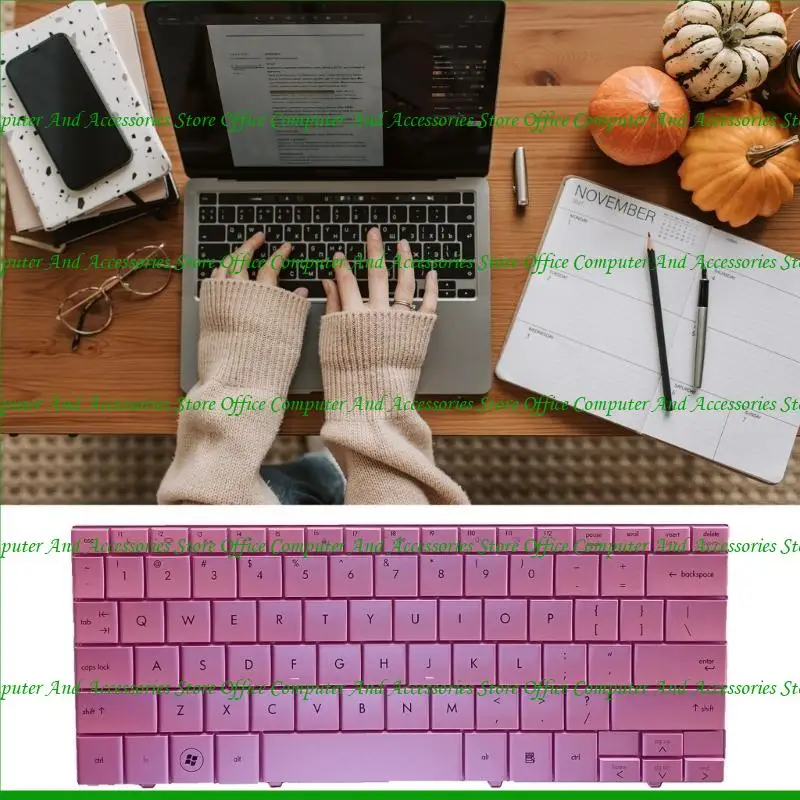 U55C لـ MINI 110 Layout Learboard Keyboard Pink