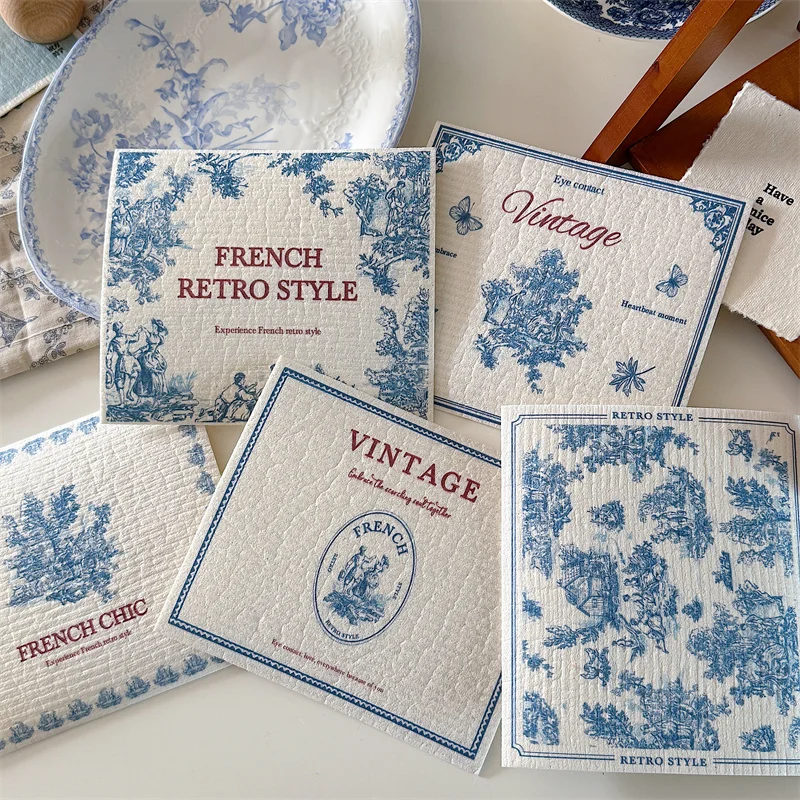 Dishcloths for Kitchen - Reusable Dish Cloths for Washing Dishes Fast Drying Towels Cute Funny Cleaning Sponge Cloths