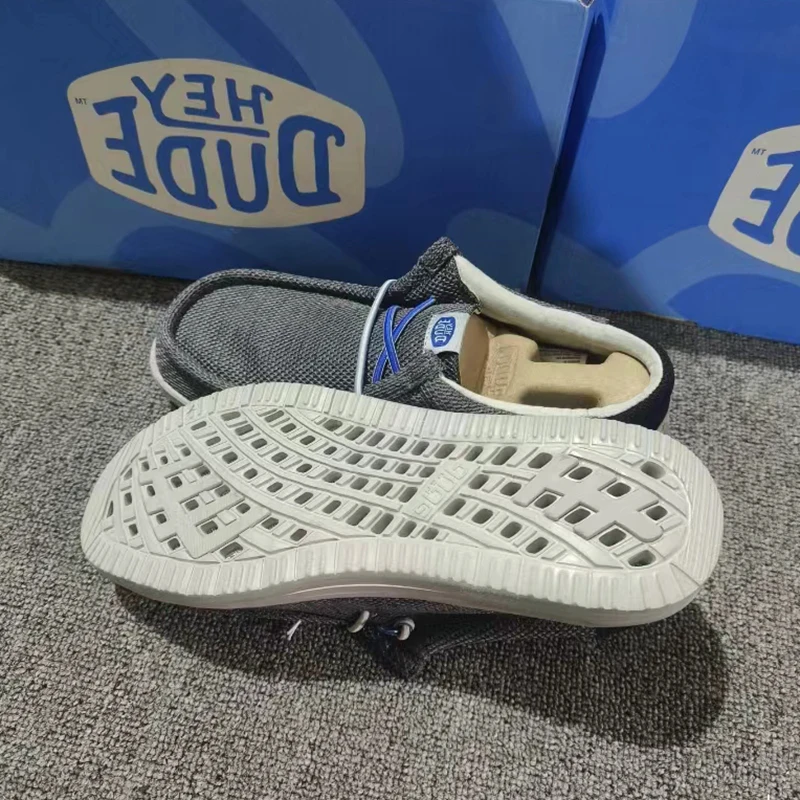 أحذية قماشية رجالية من هاي ديد، أحذية سهلة الارتداء، موديل ربيع وصيف 2025 الجديد، أحذية كاجوال منخفضة الارتفاع بتصميم عصري ون...