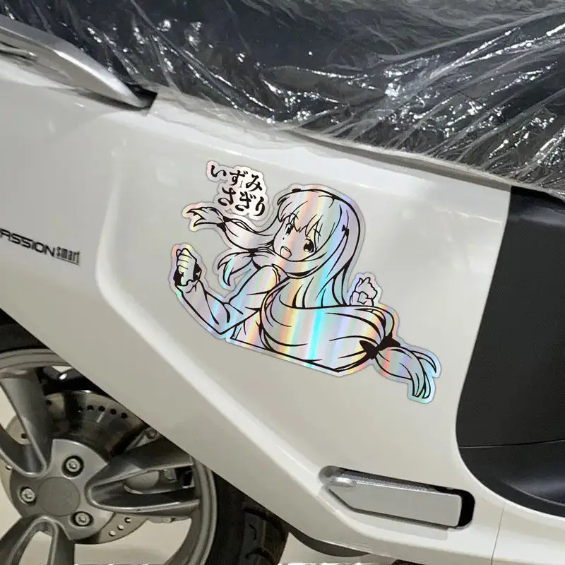 30cm Izumi Sagiri Popular Anime Stickers Laser Wall Stickers Computer Case Notebook Electric Car Decorative Stickers Aesthetic