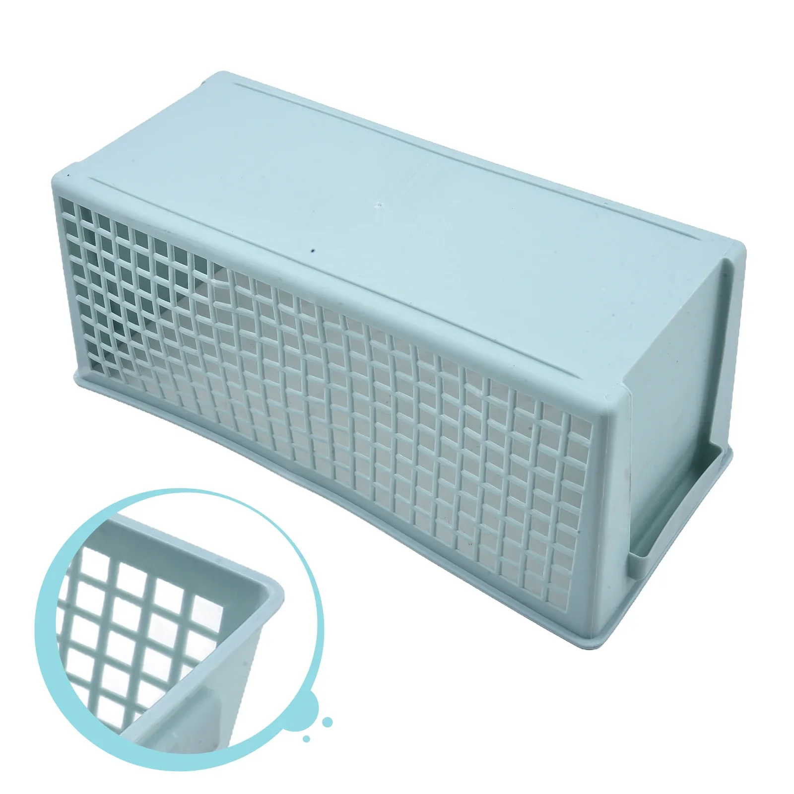 Desktop Basket Snack Storage Hollow Rectangular Storage Basket Widely Used In Families, Balconies, Living Rooms And Bathrooms