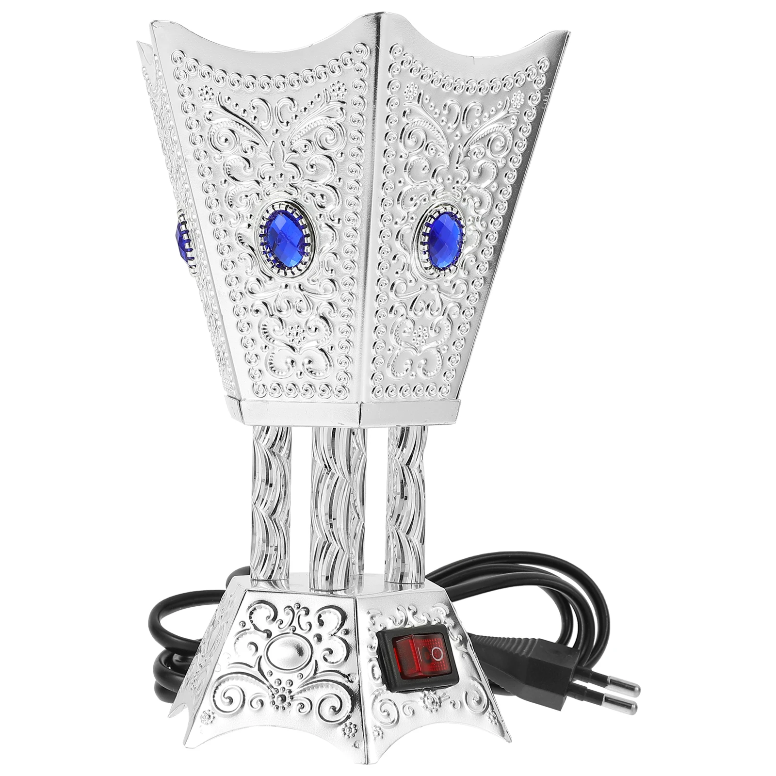 

Electric Incense Burner Decorative Iron Retro Middle East Style Reusable Metal Therapy Relaxing Home Use