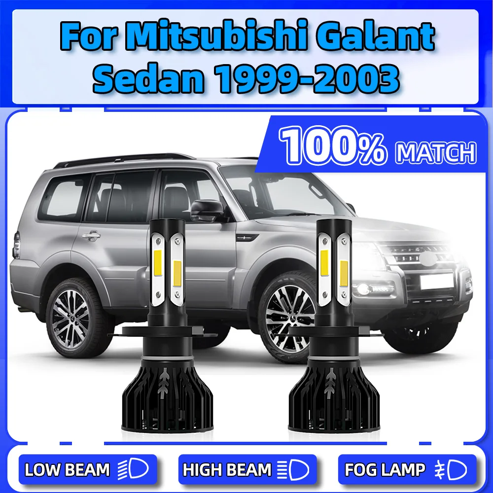 

LED Headlight Bulbs 20000LM 120W Tutbo Car Lights 6000K 12V Front Lamps For Mitsubishi Galant Sedan 1999 2000 2001 2002 2003