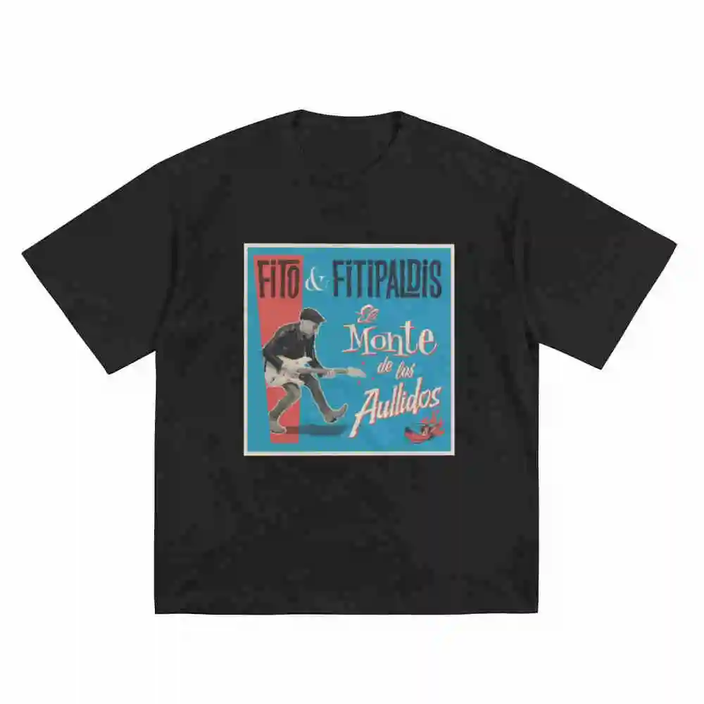 Fito Fitipaldis El Monte De Los Aullidos Album 2025 Short Sleeve Tee 100% Cotton T-Shirt