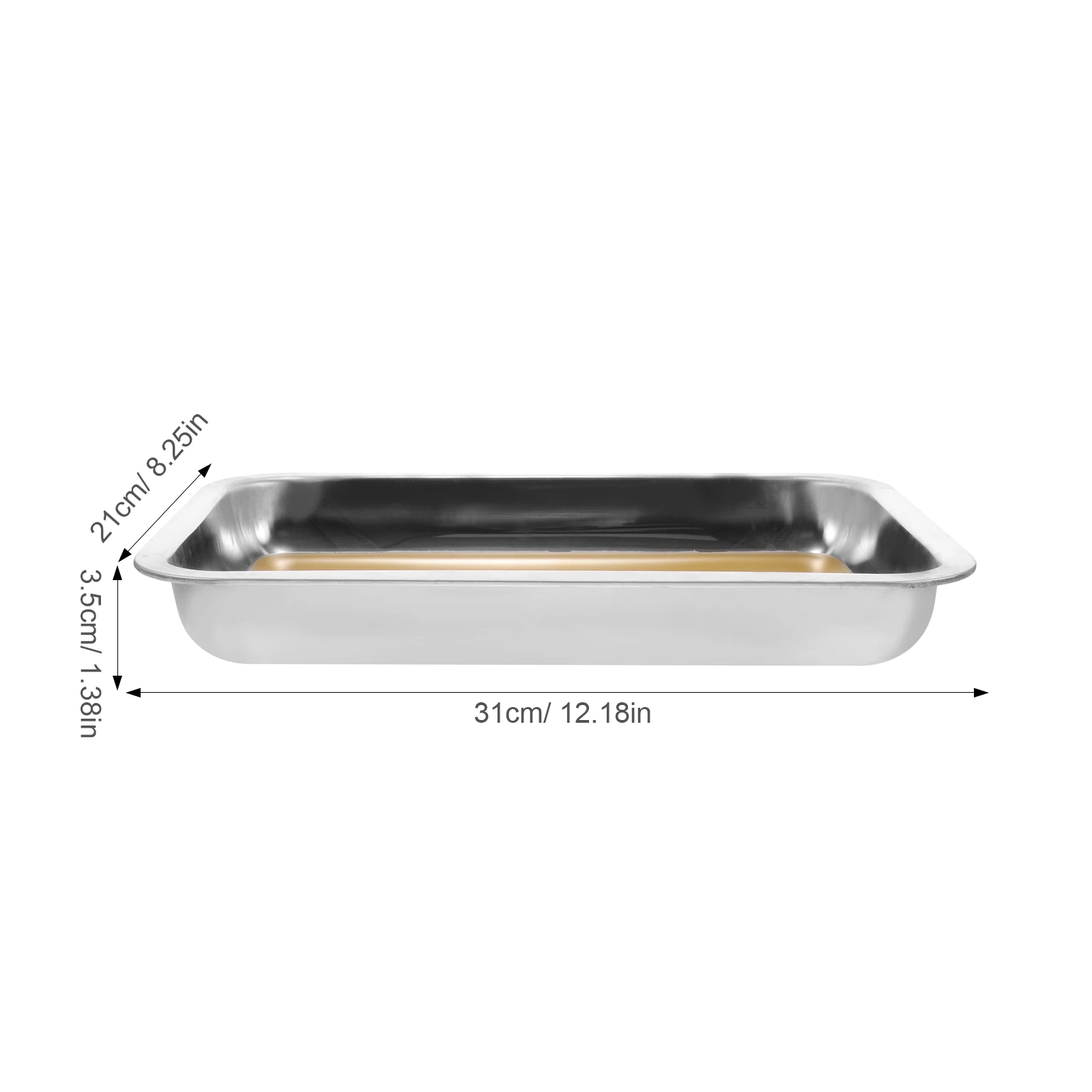 Anatomy Tray Small Metal Stainless Steel Wax Dissection Plate Dissecting Defrosting For Biological Experiment ﻿