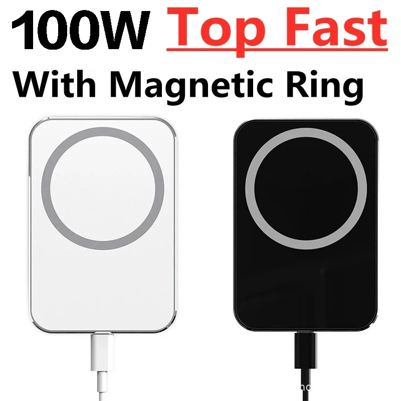 100W Magnetic Car Wireless Chargers Air Vent Phone Holder Stand for iPhone 14 13 12 Pro Max 15 Car Charger Fast Charging Station