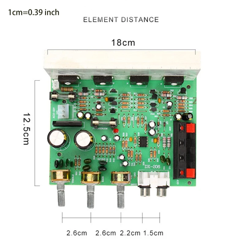 High Power Amplifier Board with 2x80W & Dual Filter Capacitors Board with FET Chip & 4558 OP AMP TYP