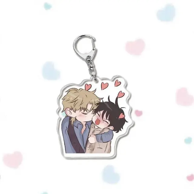 Cute Manga Waterside Night Yaoi Couple Acrylic Keychain Low Tide In Twilight Taeju Cartoon Figures Pendant Key Chain BL Jewelry