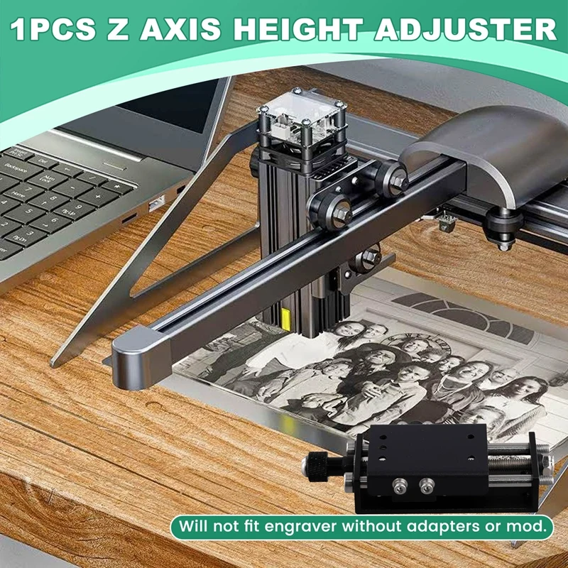 ABKD Z Axis Height Adjuster, Z Axis Lift Focus Control Set For TTS 25 TTS 55 TT-5.5S Engraver, Module Lifting