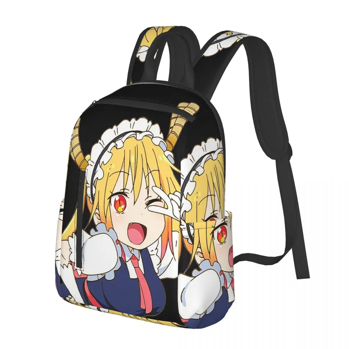 Miss Kobayashi's Dragon Maid Anime Student Backpack School Bag Hiking Travel Daypack for Men Women Bookbag Shoulder Bags