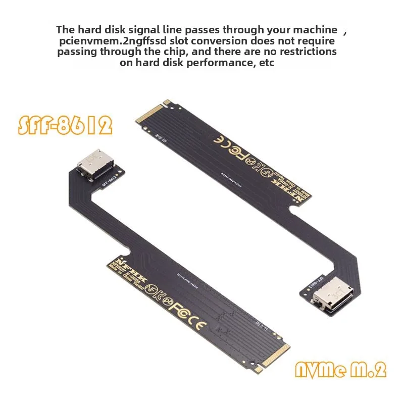 2025 جديد يدعم AMD8845 ThinkBook 14+ 16+ NVMe M.2 إلى Oculink SFF8612 EGPU محول بطاقة الرسومات الخارجية