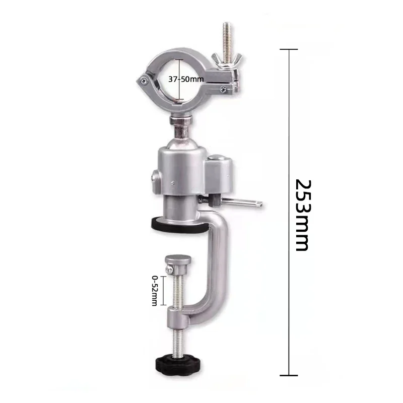 Imagem -06 - Multifuncional Alumínio Liga Suporte 360 ° Swivel Vise Carpintaria Grinder Acessório Broca Elétrica Stand Titular Uso