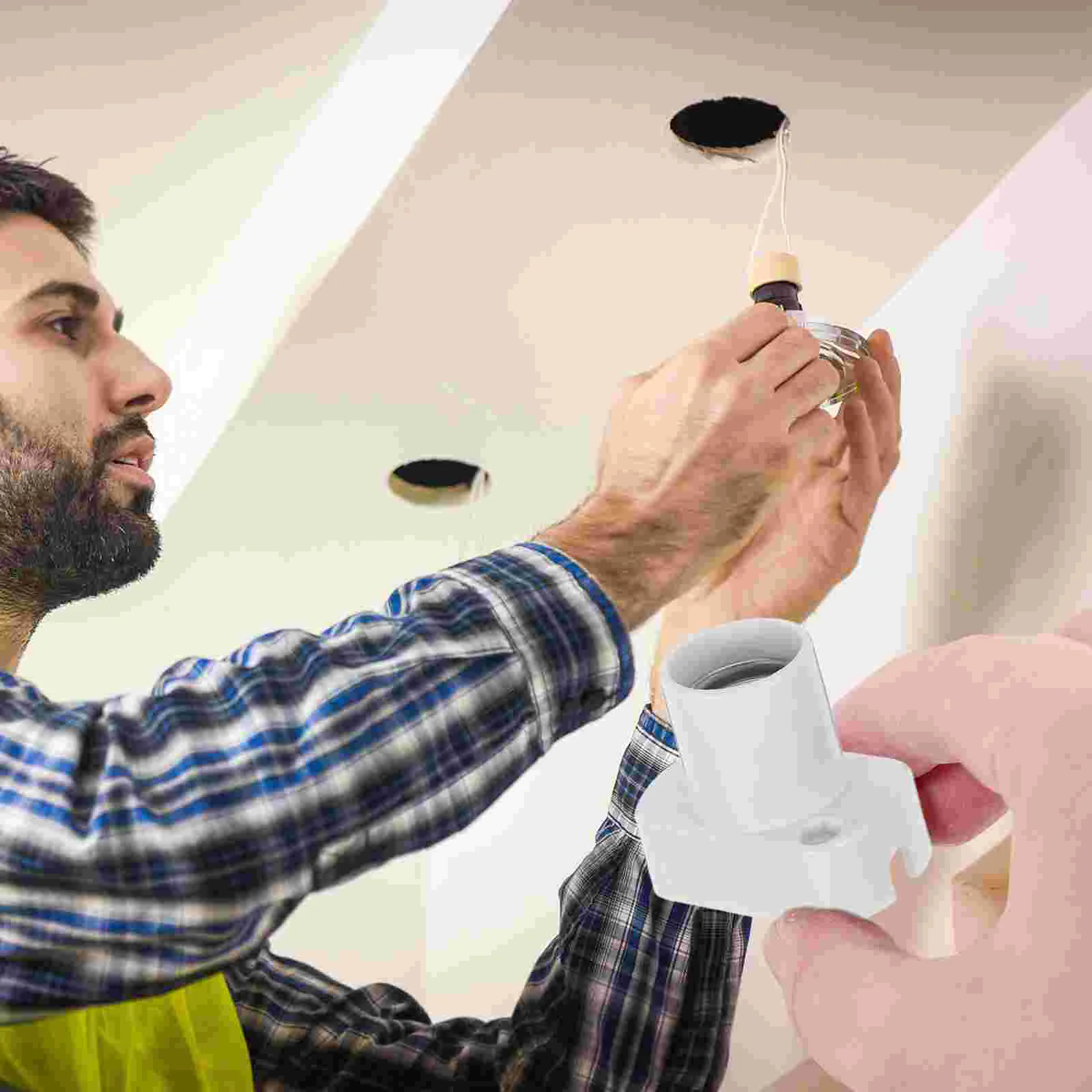 2 pezzi cornici per lampade supporto in bachelite morsetto da tavolo parti accessori basi per lampade non elettriche pannello luminoso bianco fai da te