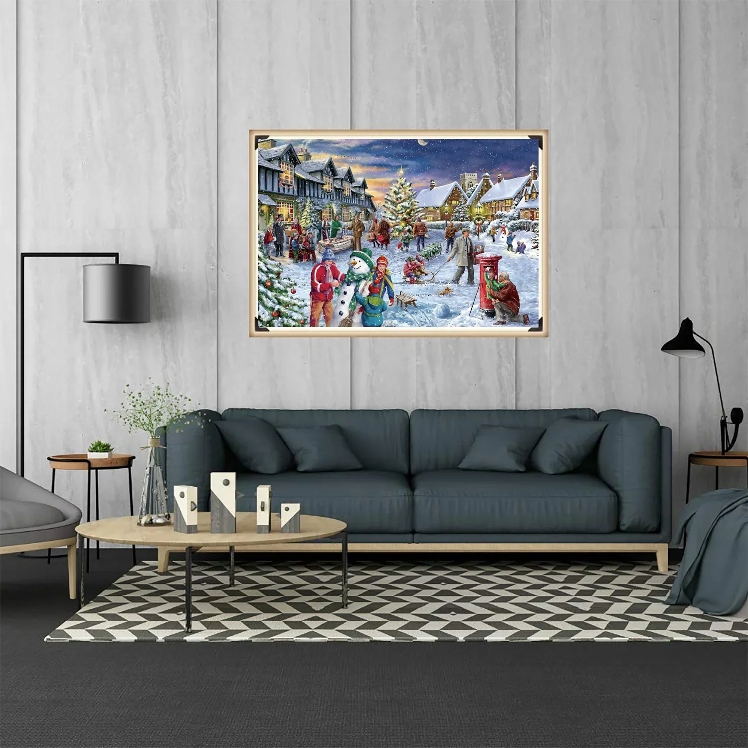 Feliz Natal Adventskalender-Puzzle, 1008 Teile, Neujahrsgeschenk, 2025, Weihnachtsferienspaß