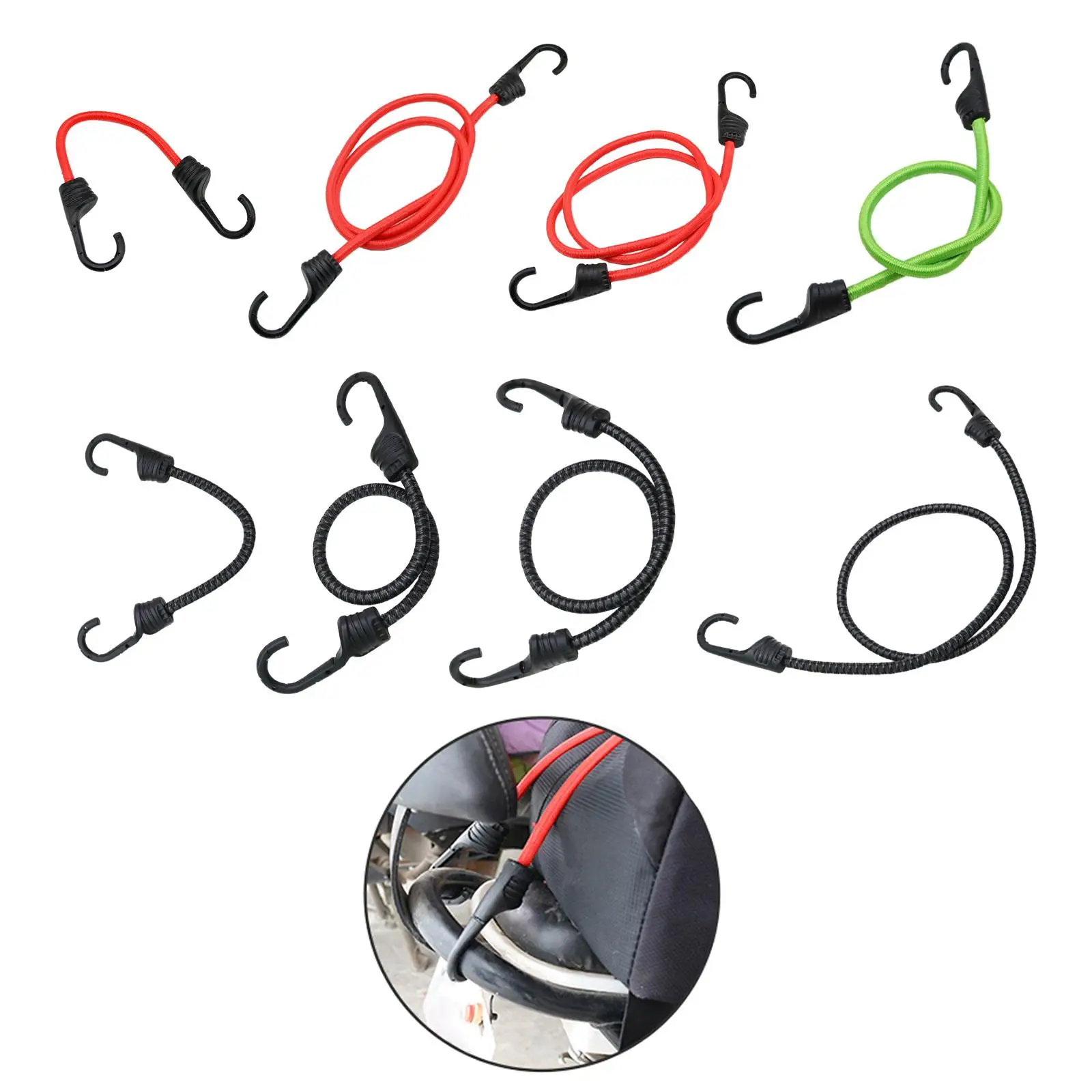 Bike Bungee Cord Tying Rope Luggage Carrier Rope for Camping Travel Biking