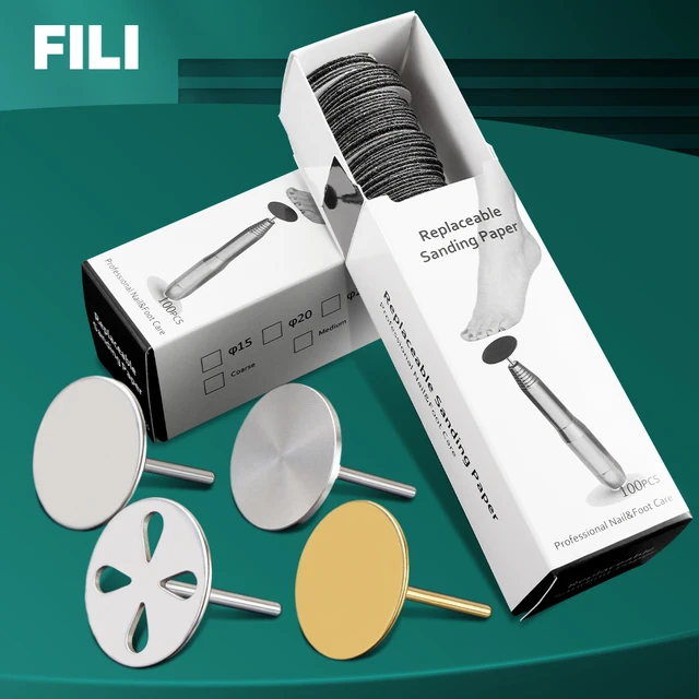 Profesjonalny wymienny papier ścierny 25 MM Pedicure Disc Foot Dead Skin Cuticle Callus Removal Foot Rasp Files Narzędzia do papieru ściernego