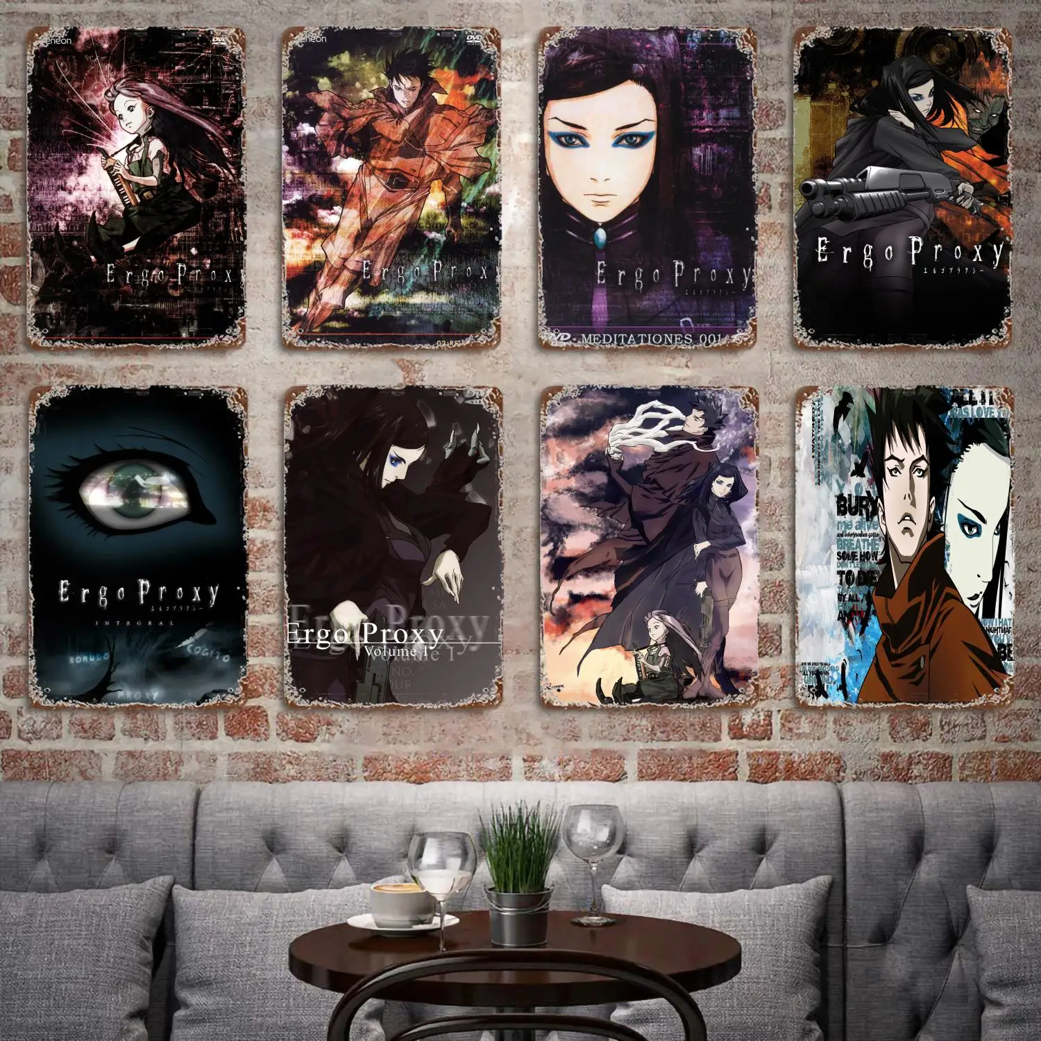 

Ergo Proxy Video Game metal Decor Poster Vintage Tin Sign Metal Sign Decorative Plaque for Pub Bar Man Cave Club Wall Decoration