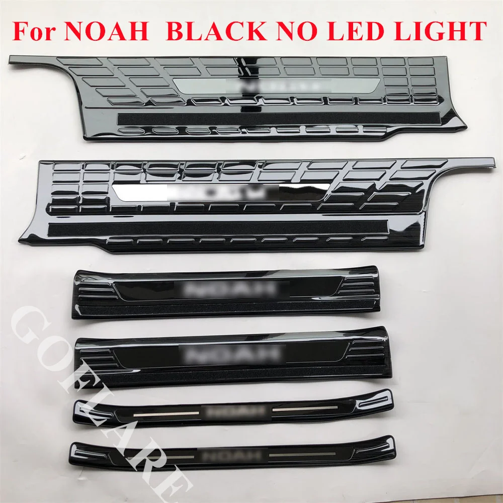 For Toyota VOXY NOAH 80 R80 Ⅲ accessories 2014 2015 2016 2017 -2020 2021 foot side door sill step scuff plate thresholds trims