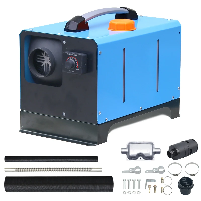 5KW 12V Air Diesel Heater Host w/LED Key Remote Controller Air Filter Oil Pump