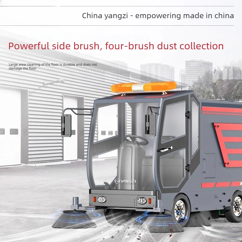 S18F Large Driving Industrial Sweeper Factory Municipal School Sanitation Electric Road Sweeper Sweeper