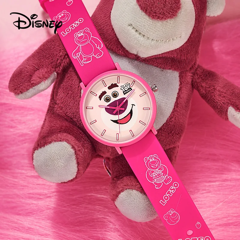 Disney-Relógio de pulso feminino e infantil Graffiti Quartz, relógio de mulher original, relógio de estudante, relógio de pulso para menina, original, simples