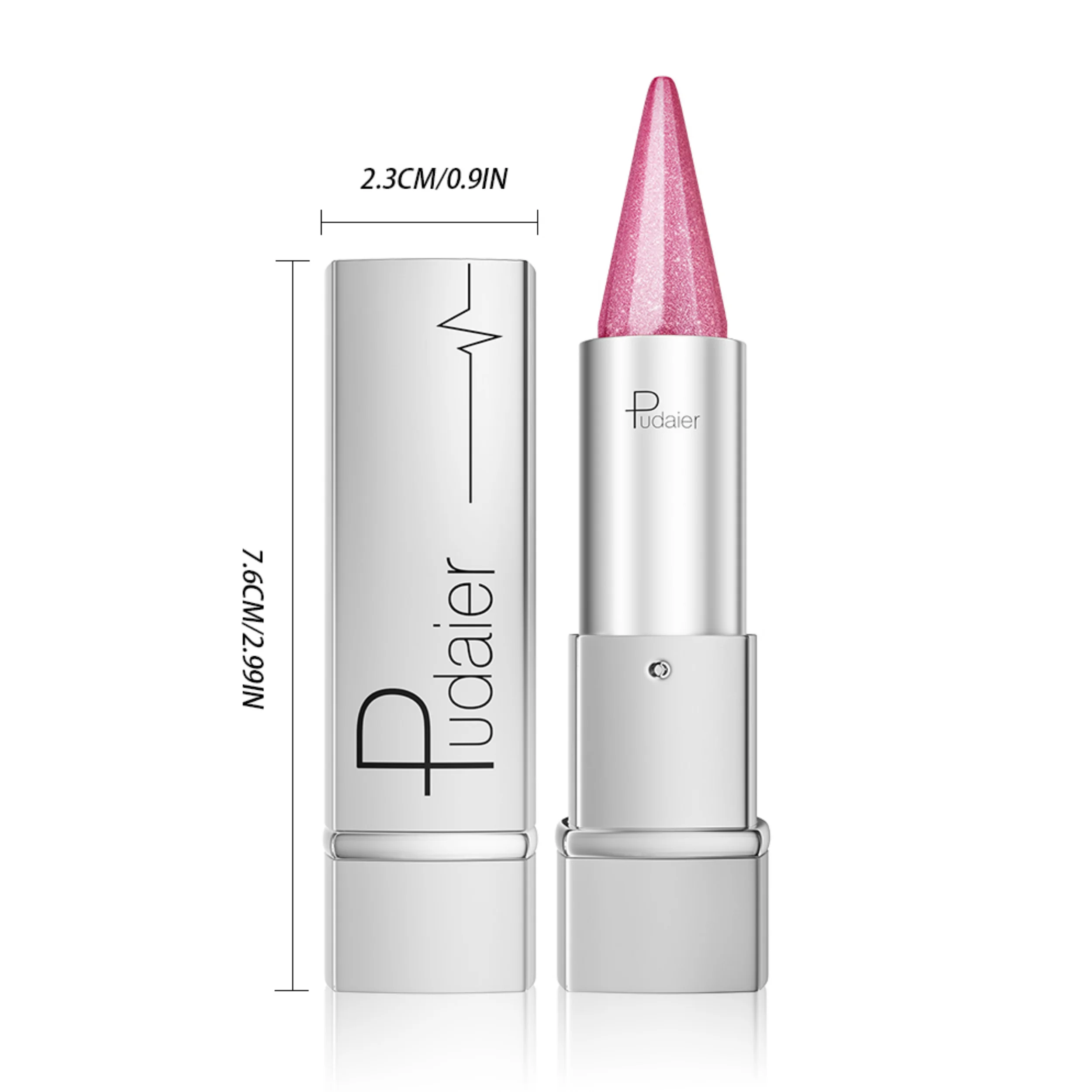 Pearl Shimmer Lipstick voor dames, metallic hoogglans lipkleur, waterdicht veegvast, 24-uurs langdurig, lichtgewicht gla - afbeelding 2