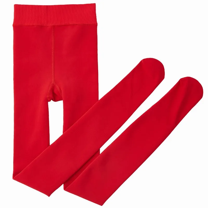 Pantalones rojos cálidos para mujer, pantimedias gruesas de felpa, mallas benmingnianas de boda, nuevo diseño, pie brillante, 2024-155 cm, otoño e