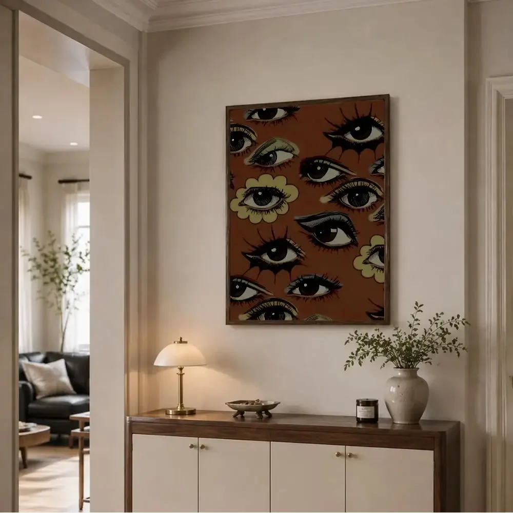 Art Anatomy Eyeballs Poster Wall Decor for Young Collectors, Indoor and Outdoor Decor