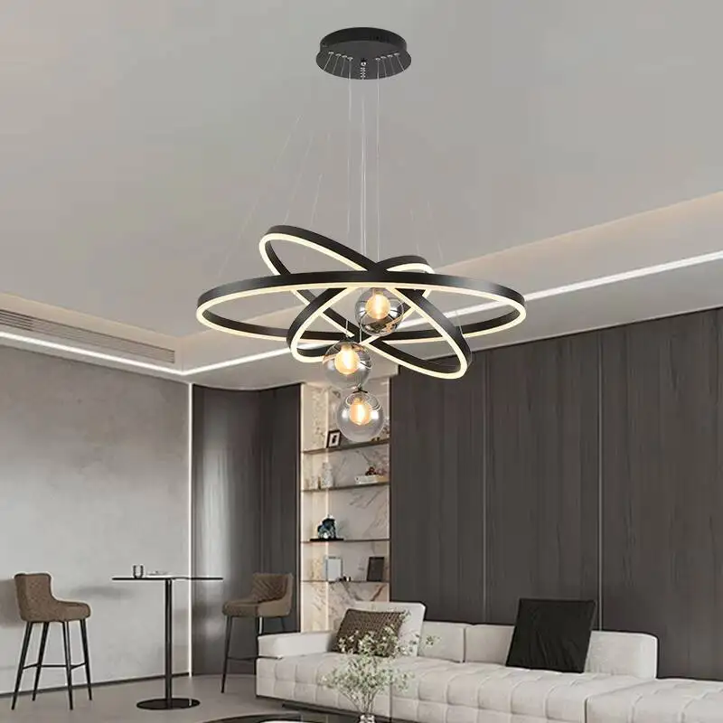 

Metal Large Extra Chrome Gold Pendant Lights LED Flush Mount Dimmable Adjustable Expensive Dining Room Light Fixture Synonyms