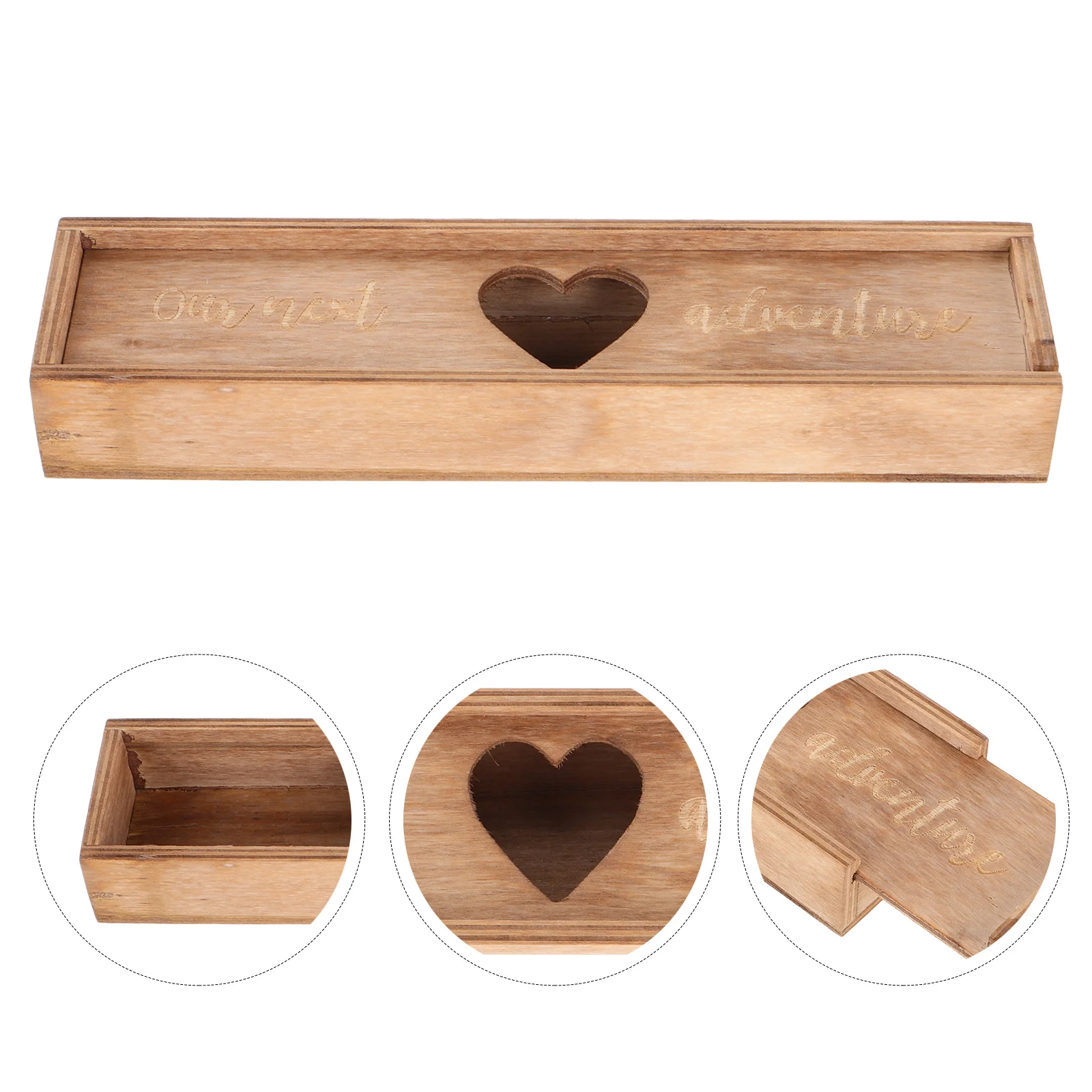 

Elegant Wooden Pregnancy Announcement Box Keepsake Container for Positive Test Shower Gift Memory Storage Case
