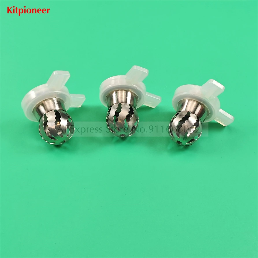 3 Styling Caps Components Wavy Flower Mould Nozzle Caps Fittings Ice Cream Makers Accessories For MK Soft Serve Machines 29mm