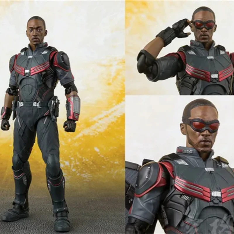 

15cm Marvel Captain America Sam Wilson Falcon Action Figure Toys Statue Model Collectible Desktop Ornament Room Decoration Gift