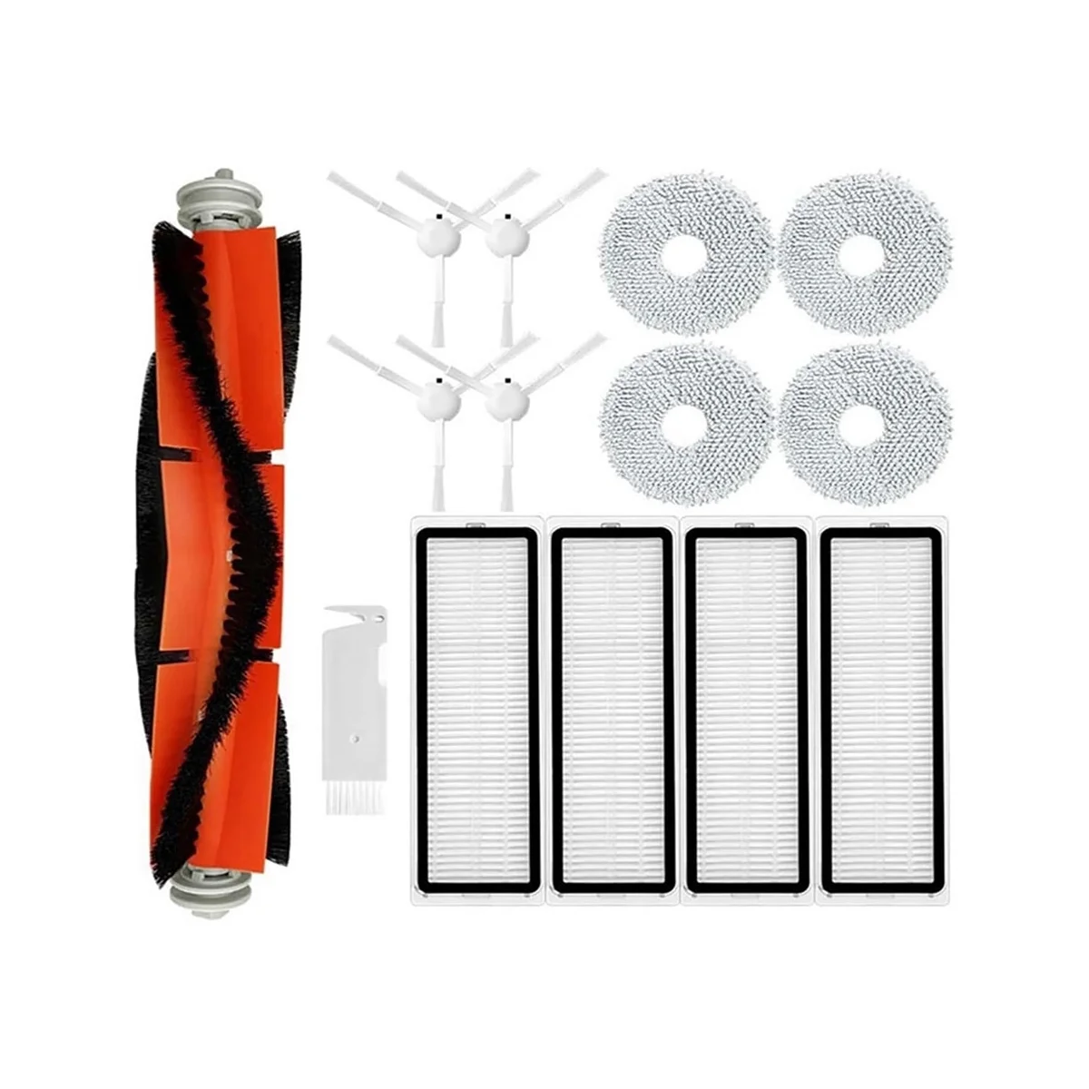 Suku cadang pengganti untuk S10 S10 Pro Robot vakum pengganti sikat sisi utama Filter Hepa kain lap pel