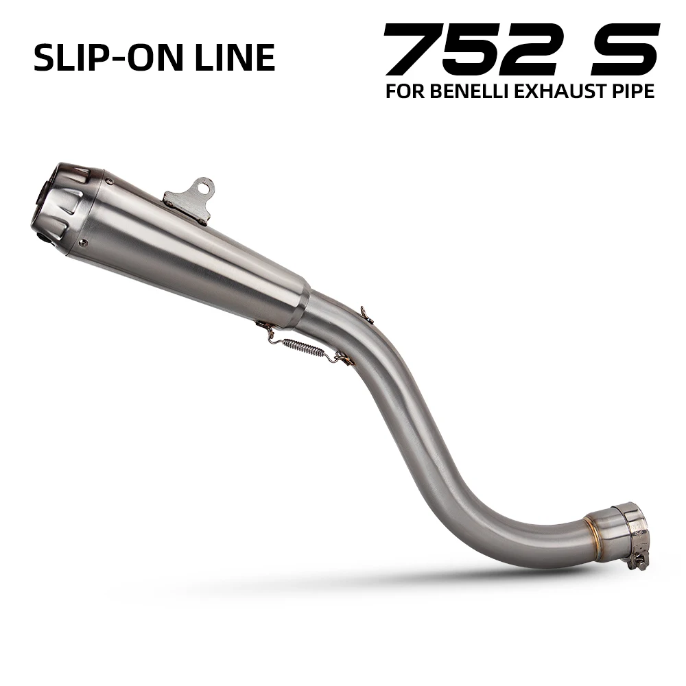 For Benelli 752 S 752S Exhaust System Modify Slip on Line Full Stainless Motorcycle ARRO Muffler Connect Middle Link Pipe Escape