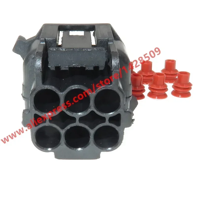 1 Set 6 Pin HP066-06021 Waterproof Automotive Car Headlight Socket Auto Light Lamp Plug For Hyundai Kia