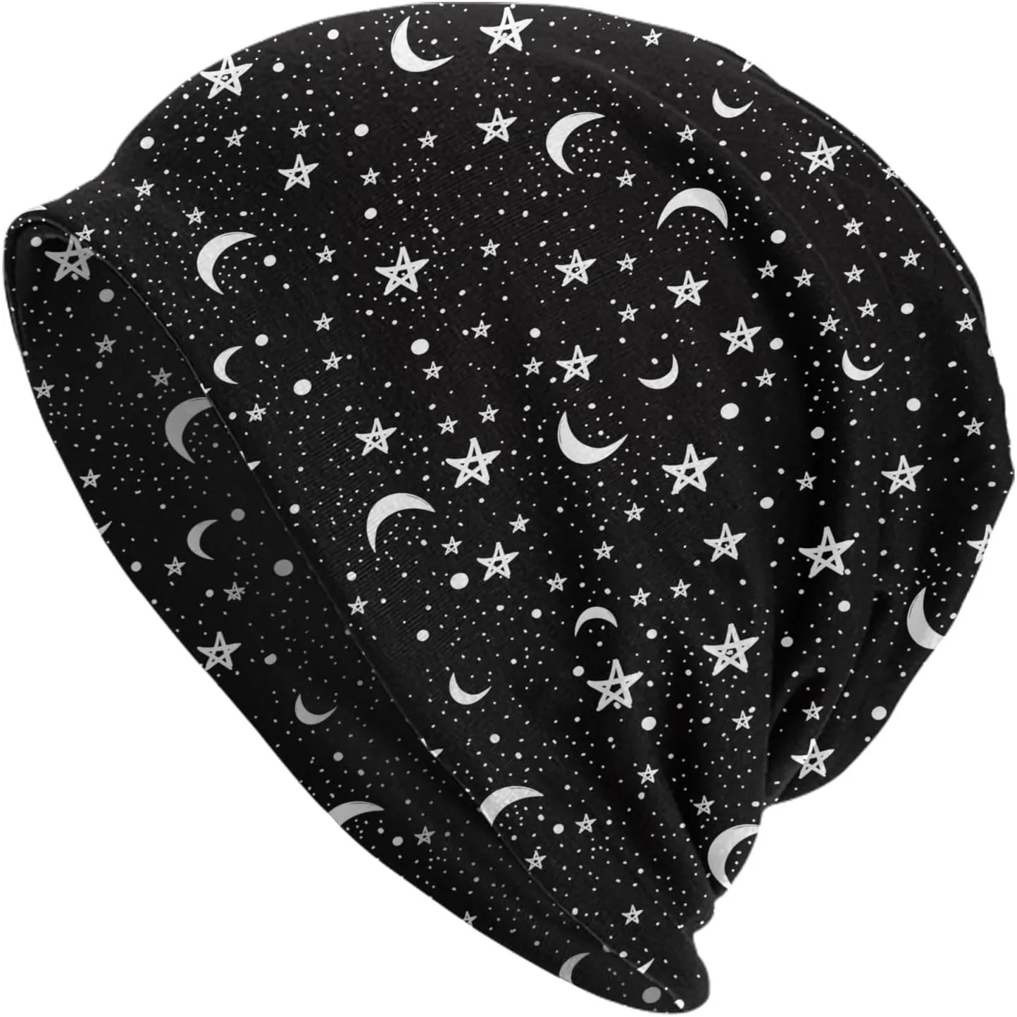

Casual Scarf Bandana Loose Hat Stretch Headwear Beanie Hat Cap Winter Softknit Stocking Cap Slouchy Headwear
