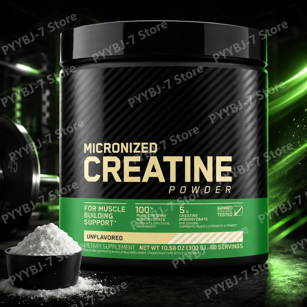 Micronized Creatine Monohydrate Powder Unflavored Micronized Sports Supplement Muscle Support with Exercise