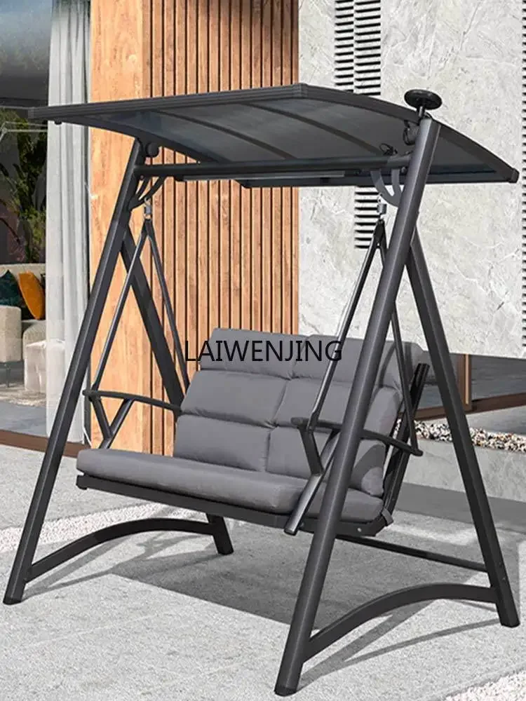 LYN swing outdoor courtyard hanging chair terrace aluminum alloy garden villa swing