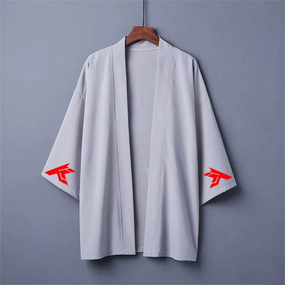 

Kawasaki Yukata men's casual wear, cosplay loose kimono, traditional Japanese clothing, multi colored kimono, summer cardigan