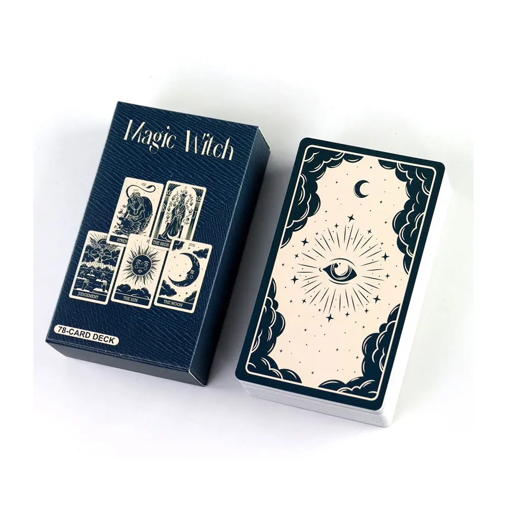 Magic Witchs Tarot Oracle Card Leisure Fortune Divination Party Entertainment Chess Card Game Tarot 78 Card Deck