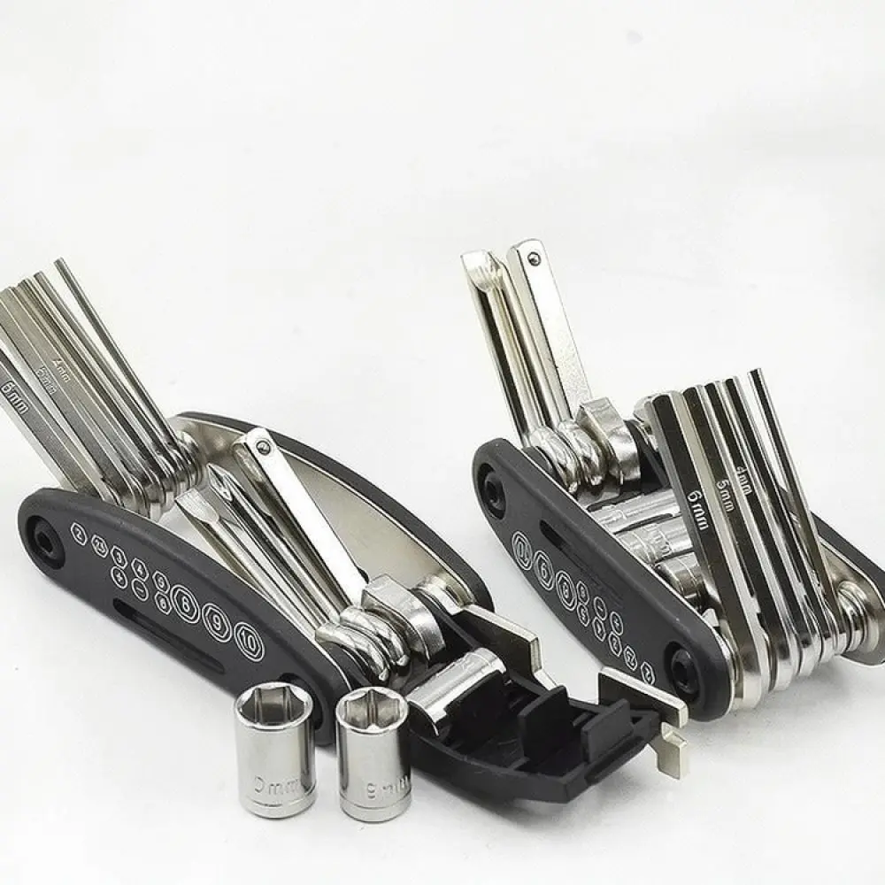 Cycling Maintenance Multitool Folding Wrench Hex Screwdriver Set Portable Bike Repair Equipment For Road Mountain Bicycle