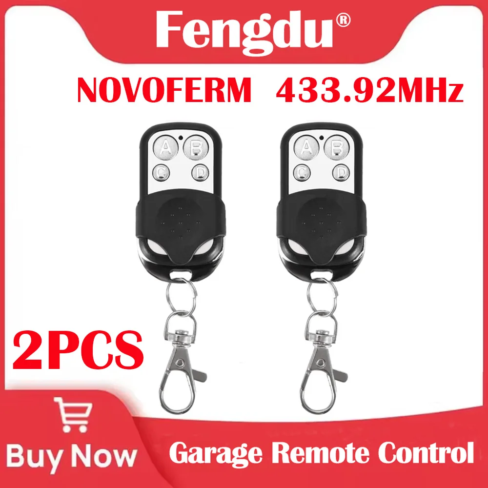 Universal  43392MHz 2PCS Wireless Remote Control Replacement NOVOFERM MCHS43-2 MTR43-2 MNHS433-02 MINI-NOVOTRON 522