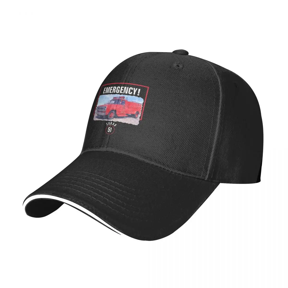 Emergency Squad 51 Truck Baseball Cap Icon Sun Cap Men Women's