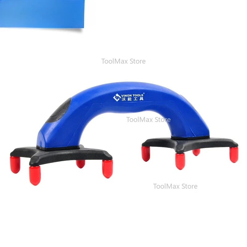 滑り止めの予備足が付いている床施工業者用こてサポートツール