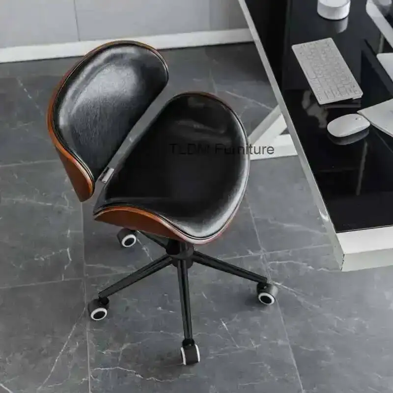 

Металлический ремесленный офисный стул из нержавеющей стали, компьютерный стул из массива дерева, спинка стула-подъемник, вращающиеся стулья, рабочие стулья для общежития