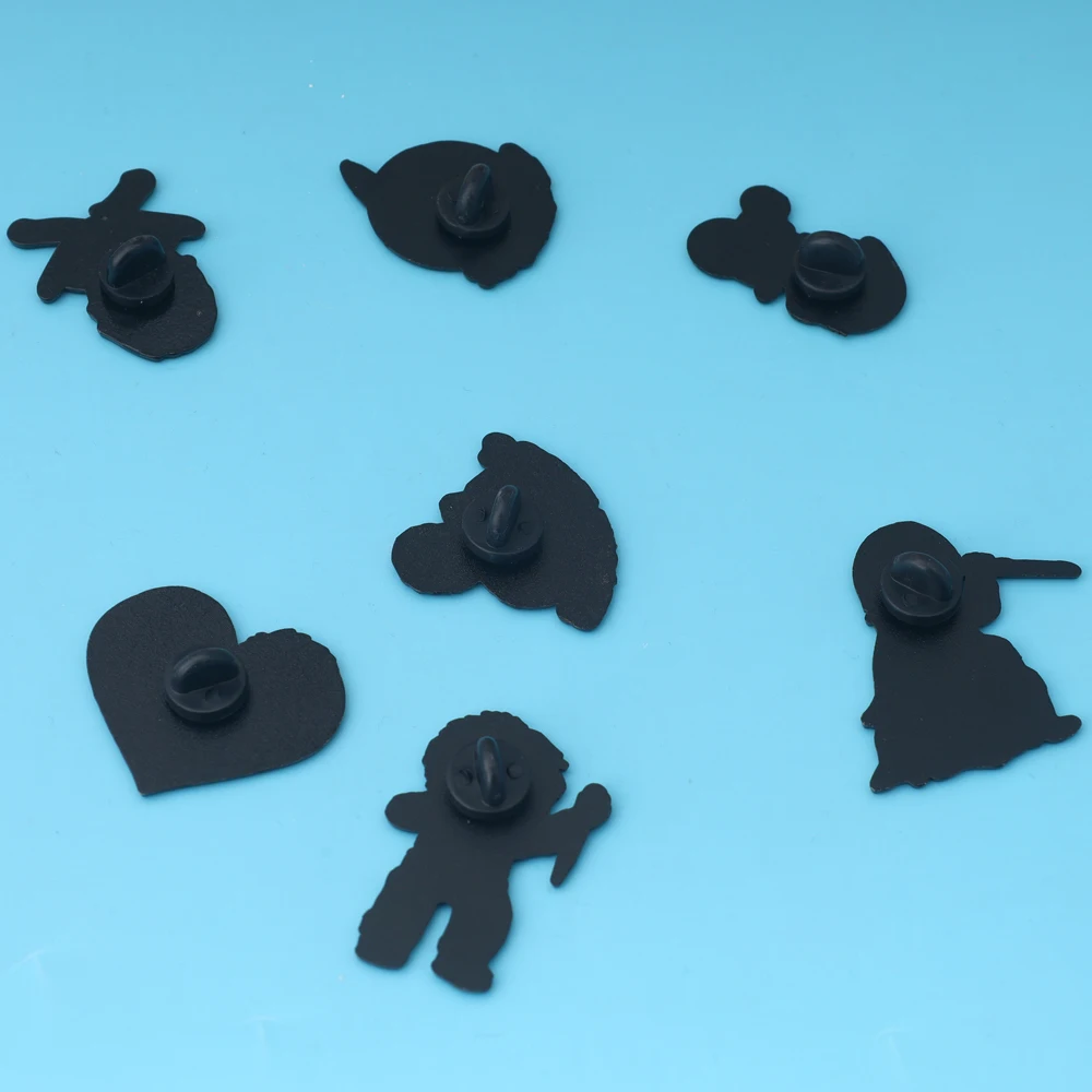 7 unids/set Horror Killer esmalte Pin película broche solapa Pins insignia en mochila accesorios de ropa joyería de moda regalos de vacaciones